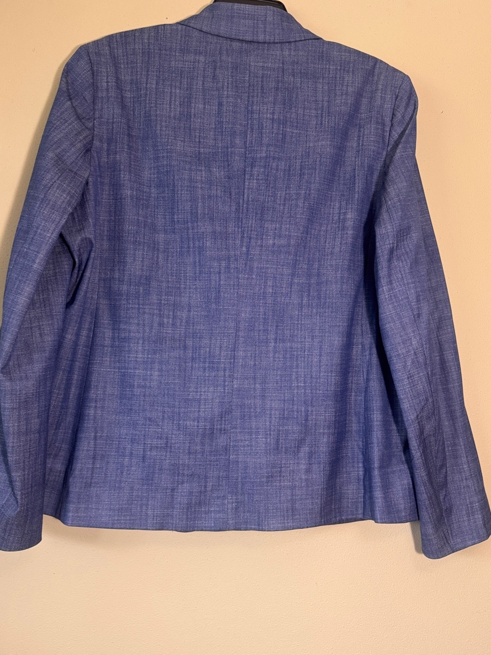 NWT Free Assembly Blue Crosshatch Single-Breasted Blazer Jacket Size XL (16-18) - Picture 5 of 5
